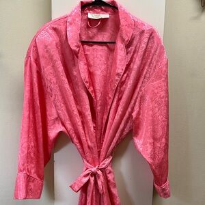 Victoria’s Secret Elegant Pink Satin Robe M/L